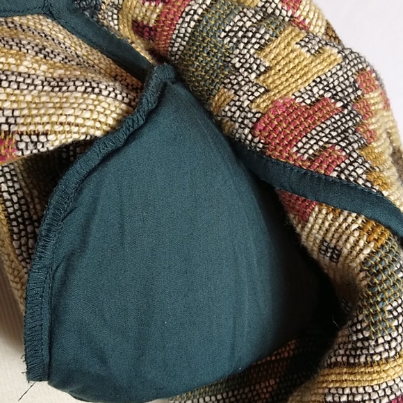 Vintage Womens Tapestry Blazer Aztec Size LT - Picture 9 of 9